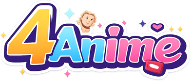 4 anime নীল গেমিং লোগো